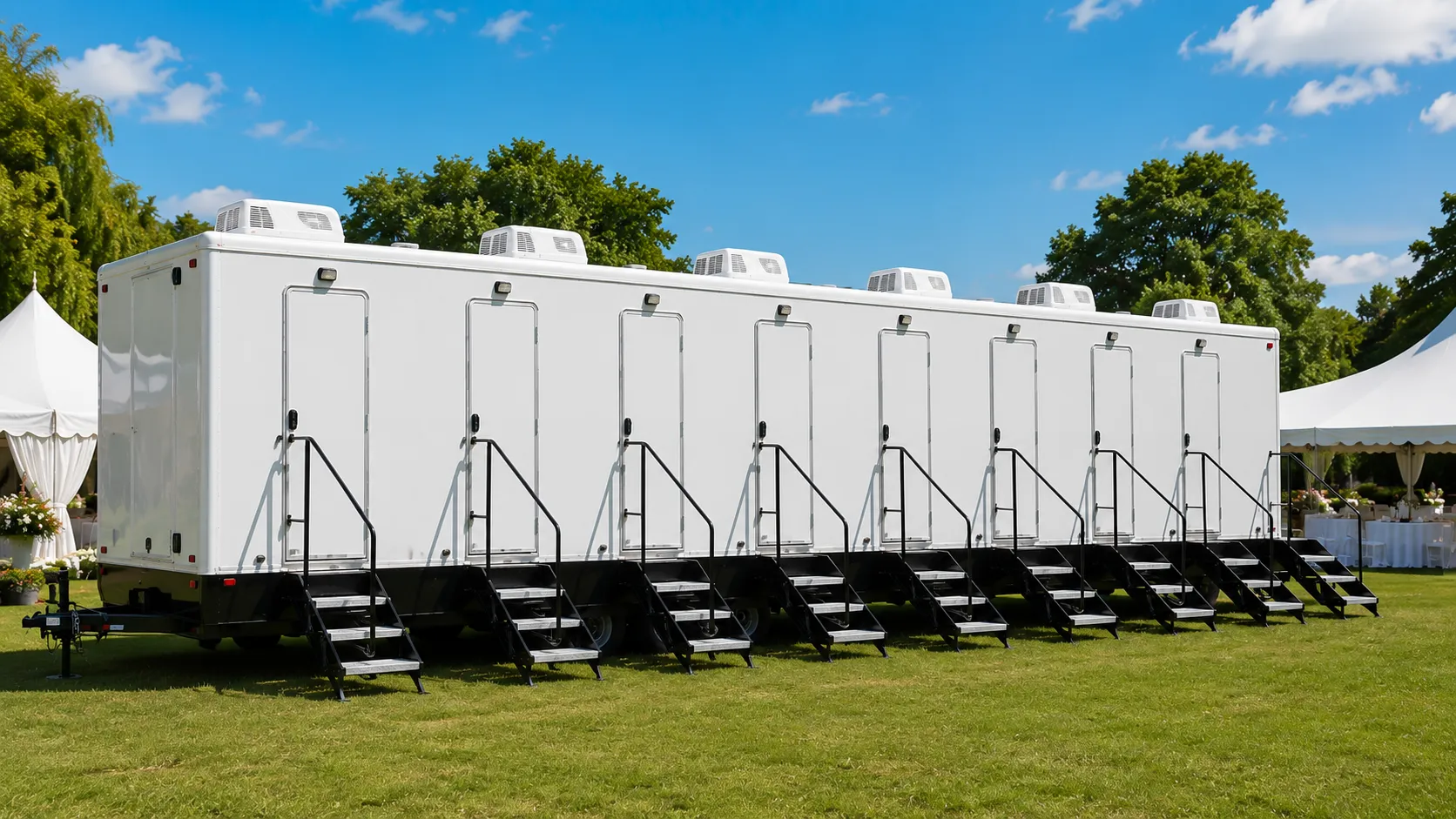 8 Stall Restroom Trailer in Wilmington, DE